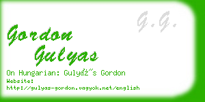 gordon gulyas business card